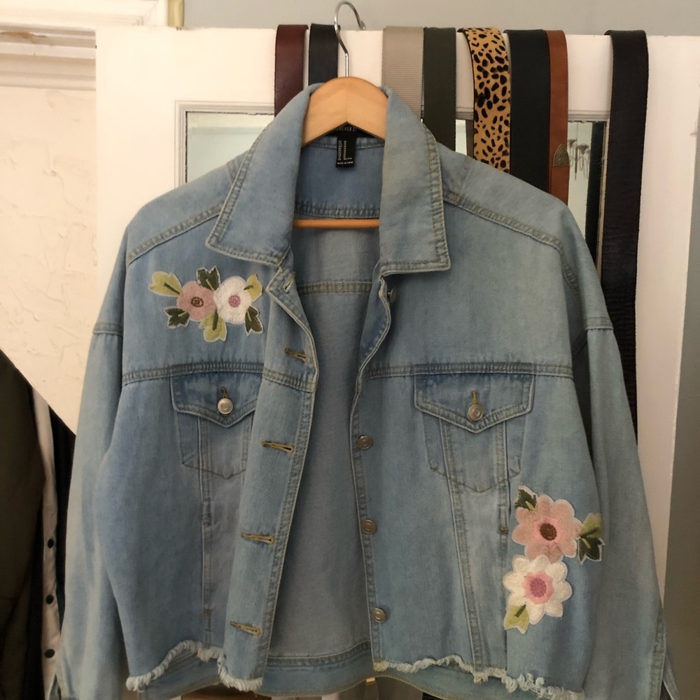 Forever 21 Cropped Jean Jacket